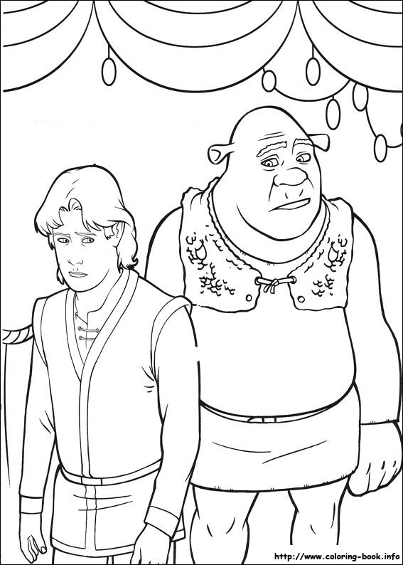 Shrek kolorowanki